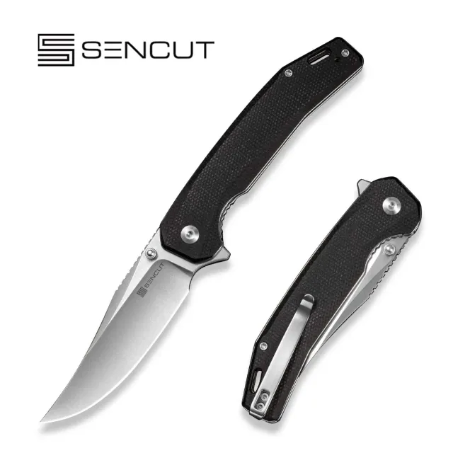 SENCUT Vornix S25038-2 Taschenmesser Schwarz Micarta