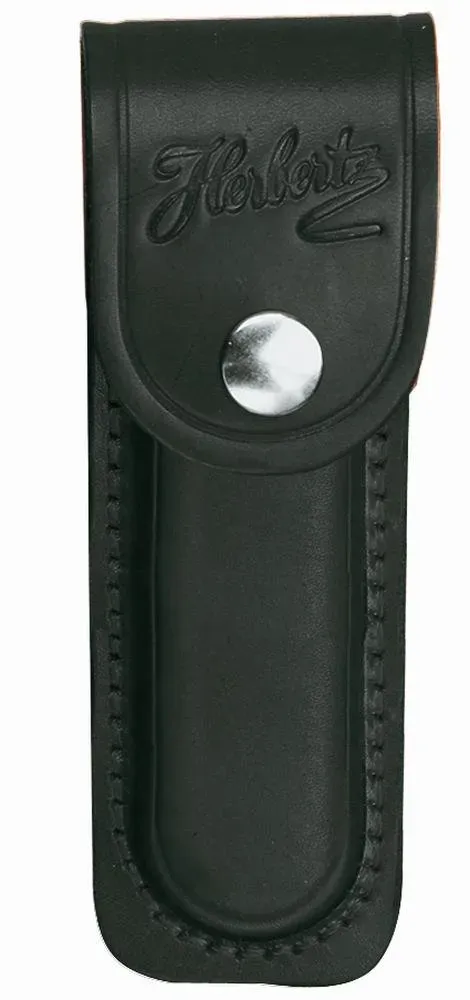 Herbertz Lederetui Schwarz für Heftlänge 13 cm