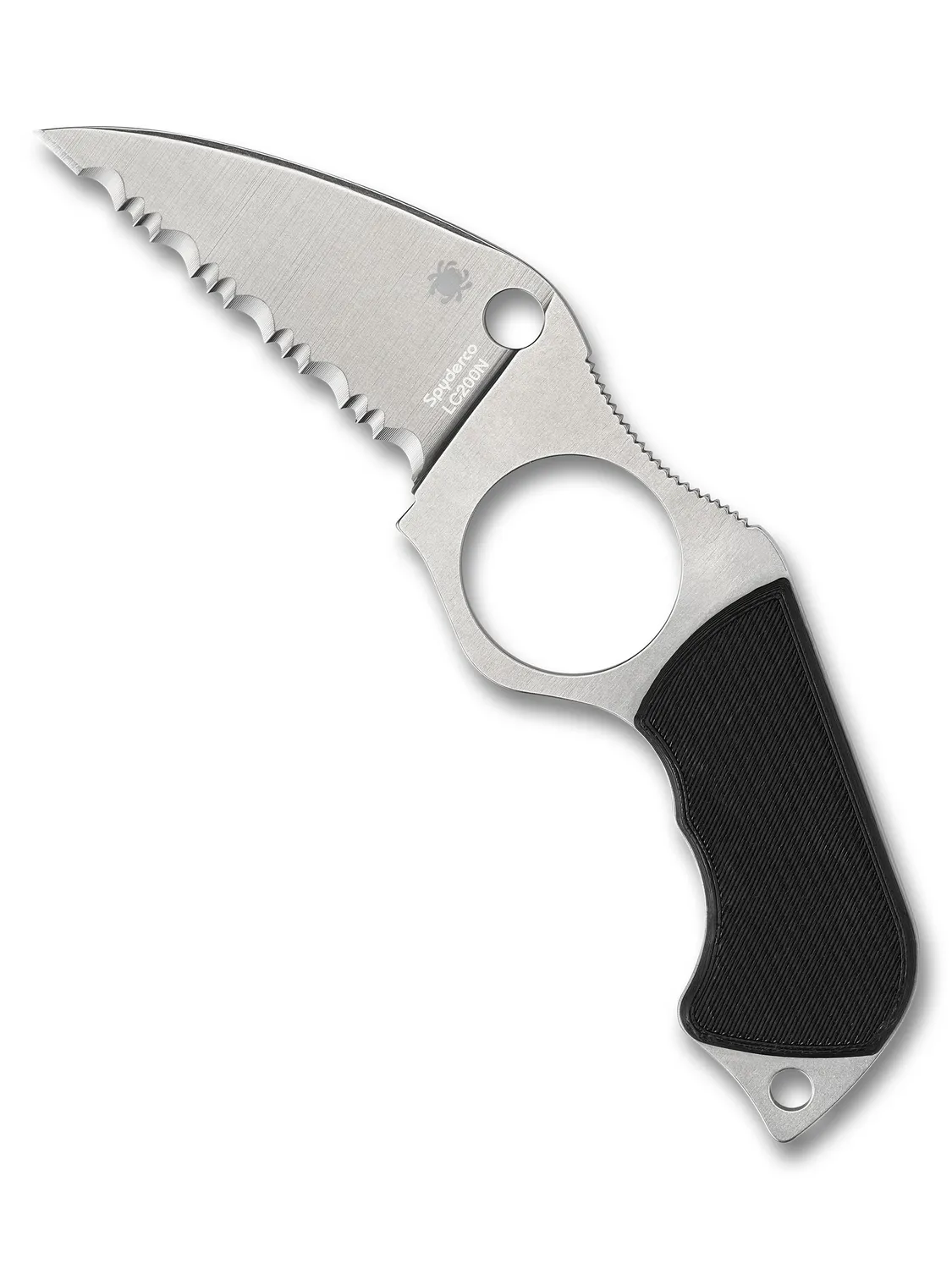 Spyderco Swick 5 LC200N Fixed-Blade mit Scheide Fingerring