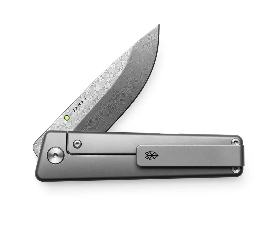 James Brand Chapter 2 Taschenmesser Titanium Damasteel