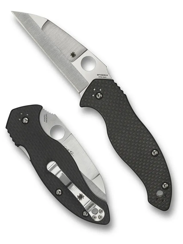 Spyderco Canis Taschenmesser S30V Wharncliffe Schwarz