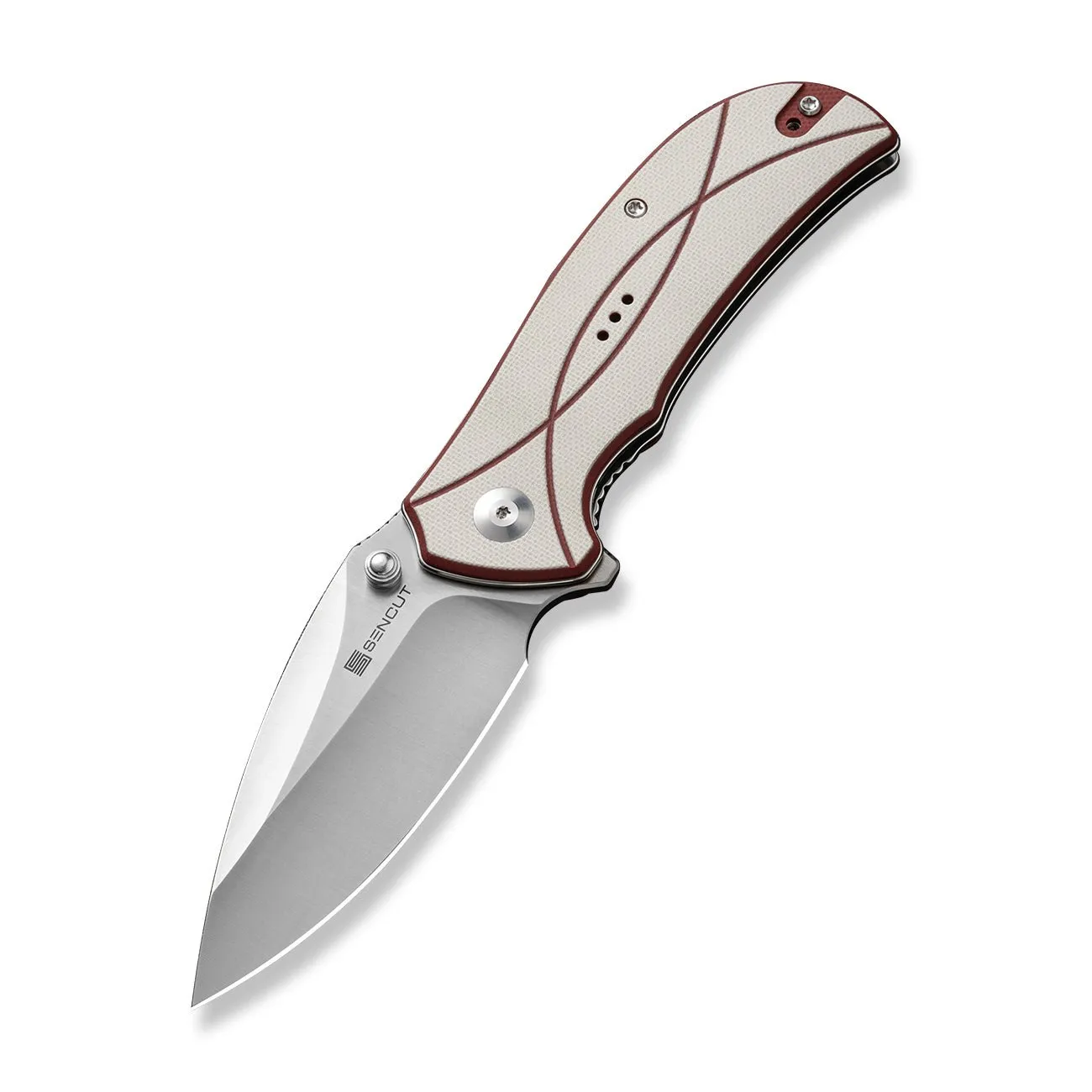 SENCUT Hyrax S23097-3 Taschenmesser Ivory-Rot 9Cr18MoV