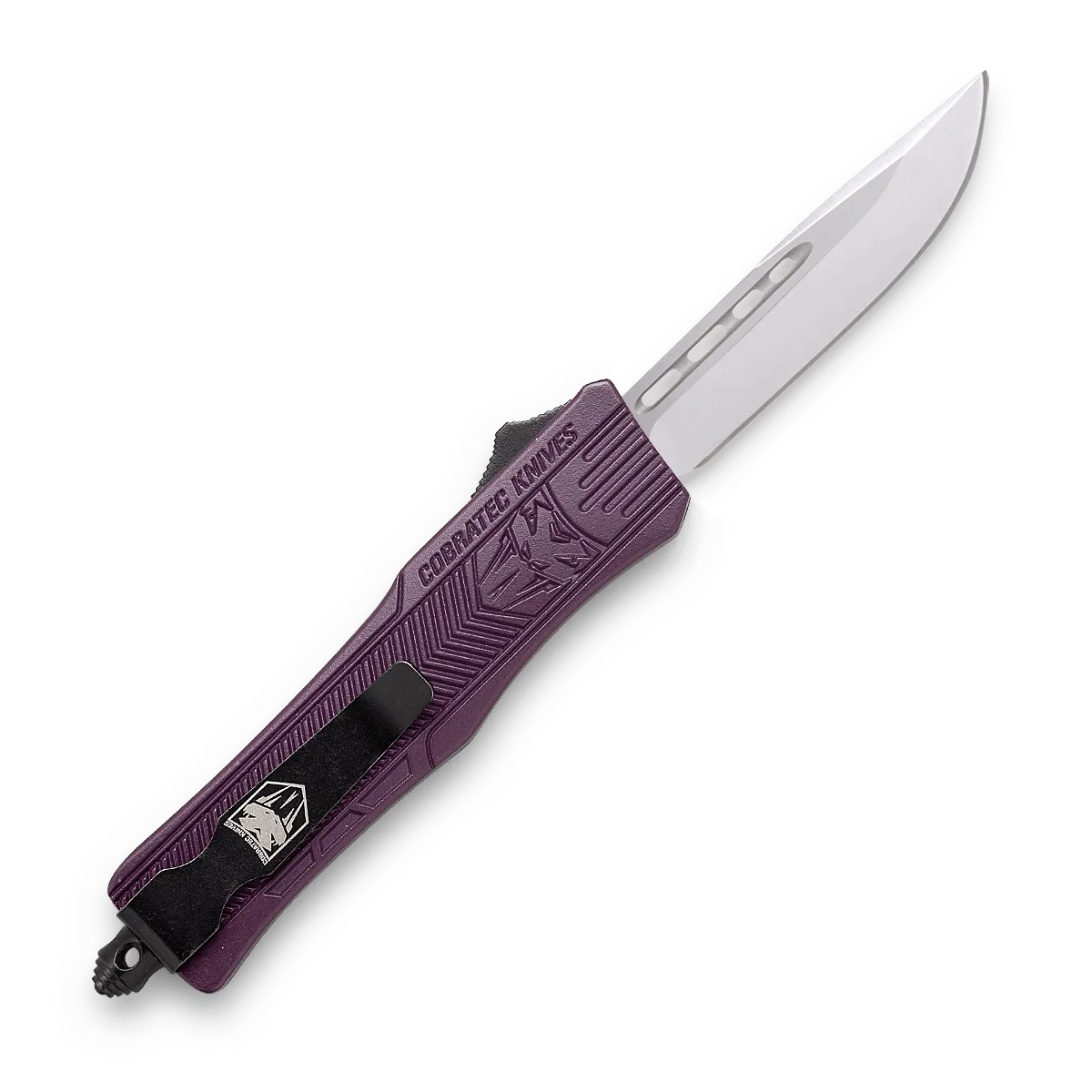 CobraTec CTK-1 Small OTF-Messer Plum Cerakote D2