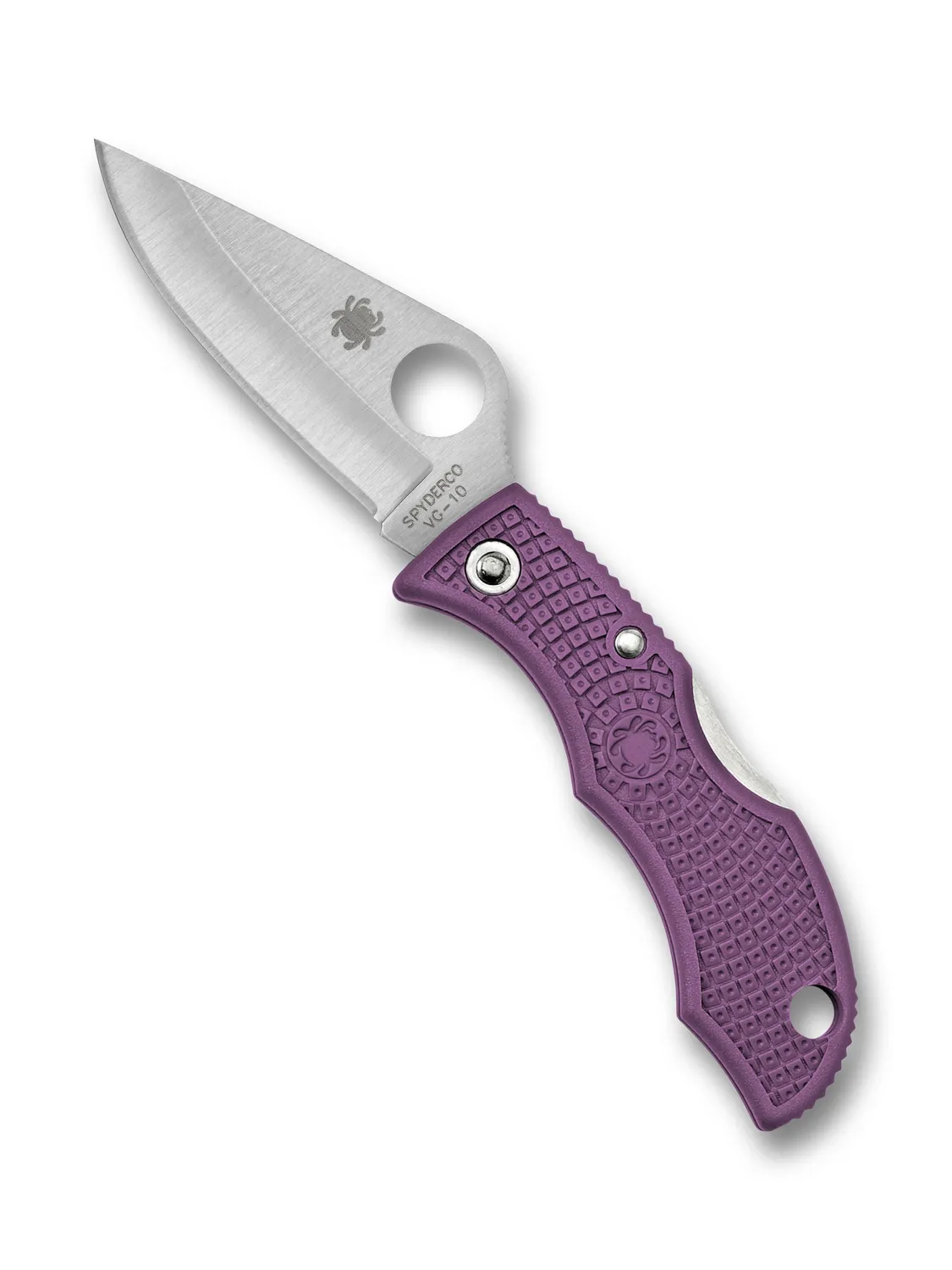 Spyderco Ladybug 3 Taschenmesser Schwarz Glatt VG-10