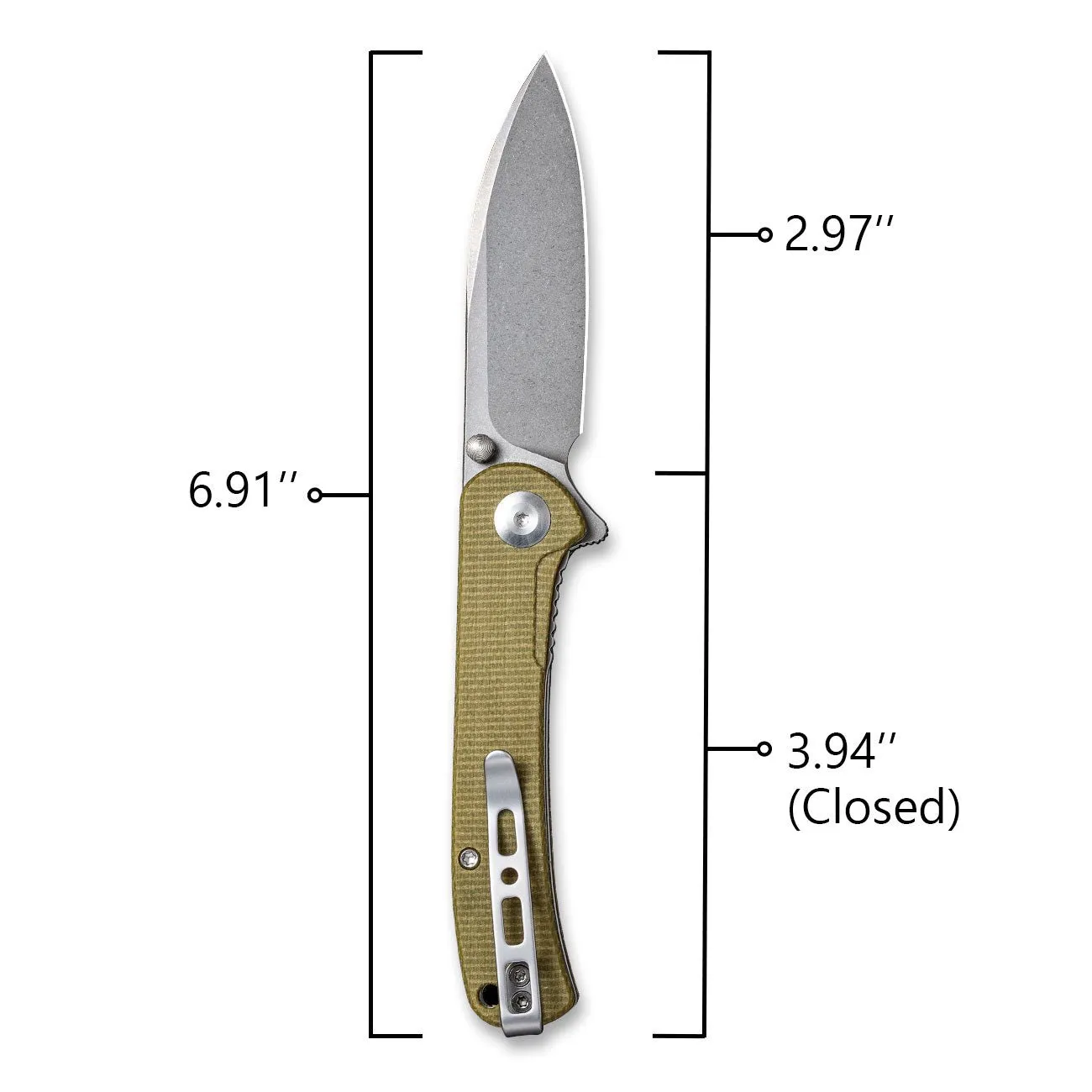 SENCUT Scepter SA03E Klappmesser Micarta 9Cr deep
