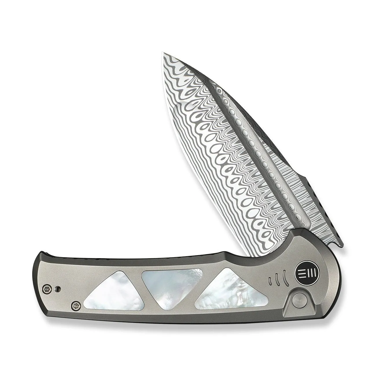 WeKnife Sylox WE24027-DS1 Taschenmesser Damasteel Perlmutt