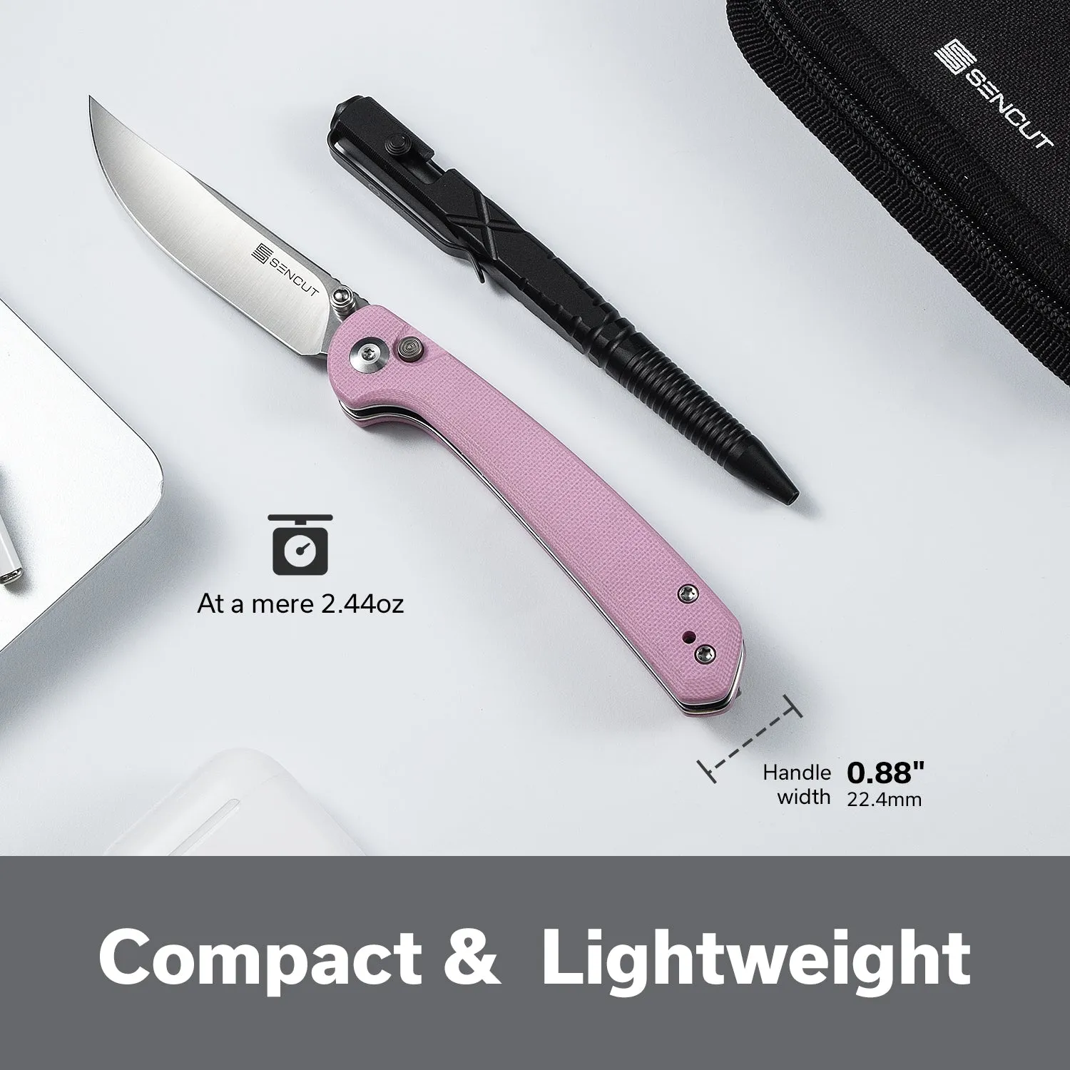 SENCUT Skelfin S25007-3 Taschenmesser Pink 9Cr18MoV