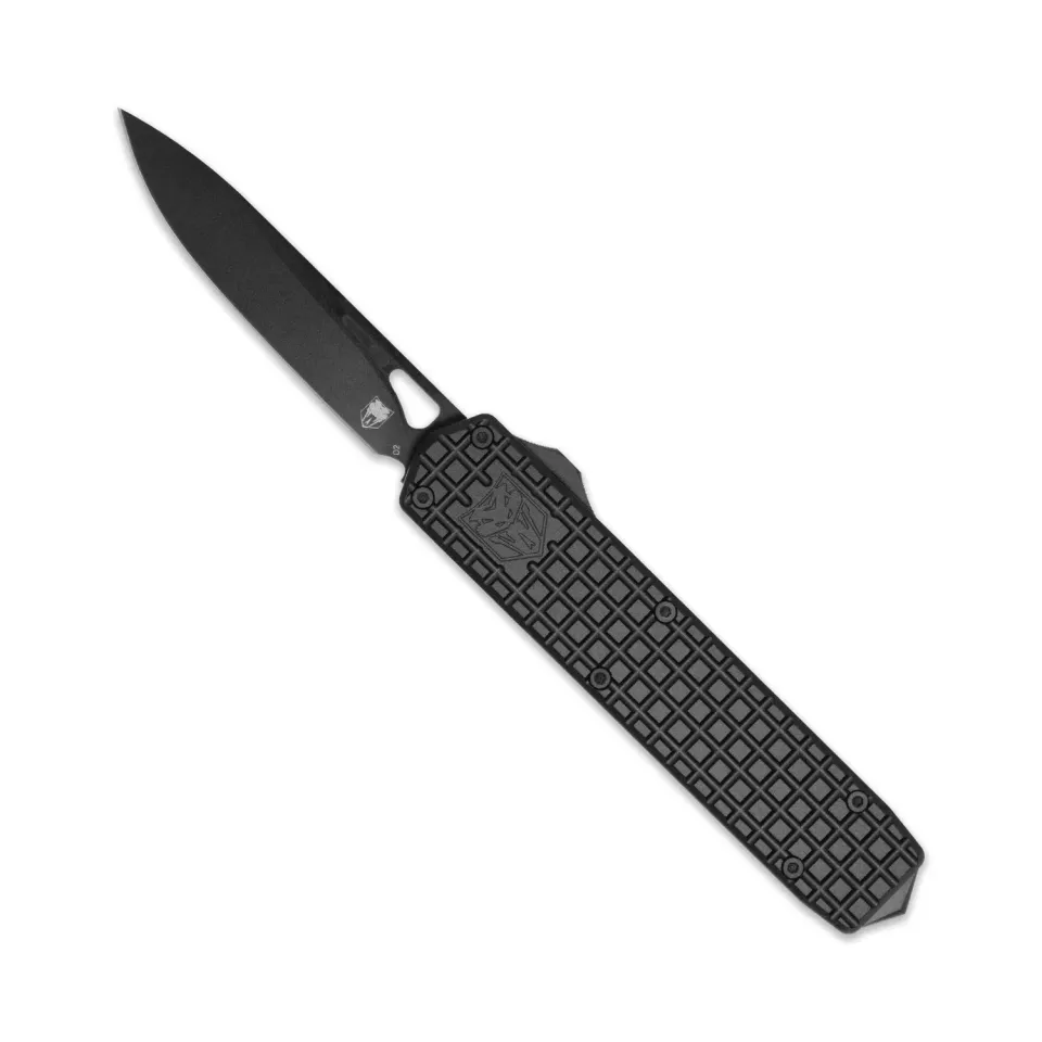 CobraTec Large Black Mamba OTF-Messer Schwarz D2