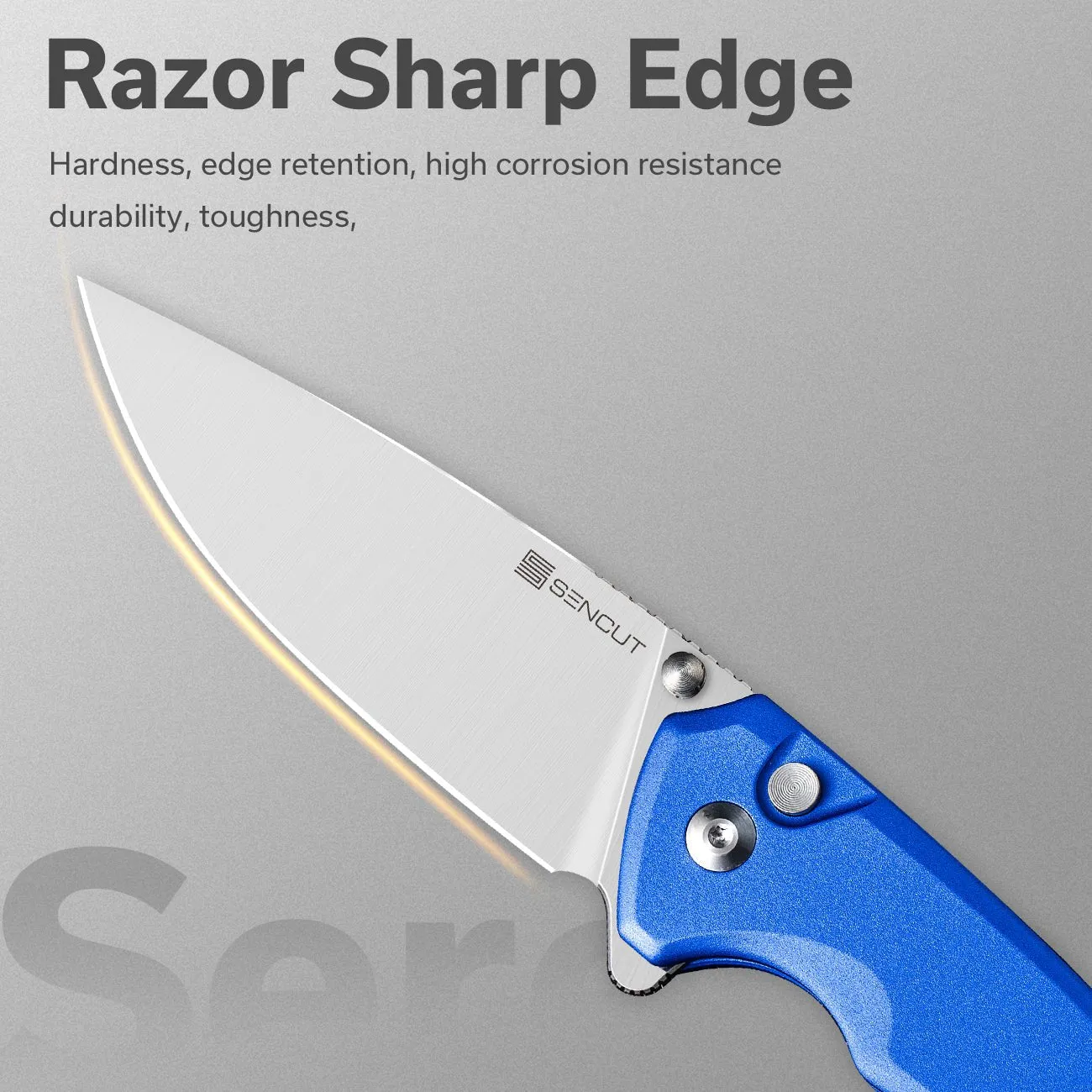 SENCUT Serene S21022B-4 Taschenmesser Blau Aluminium