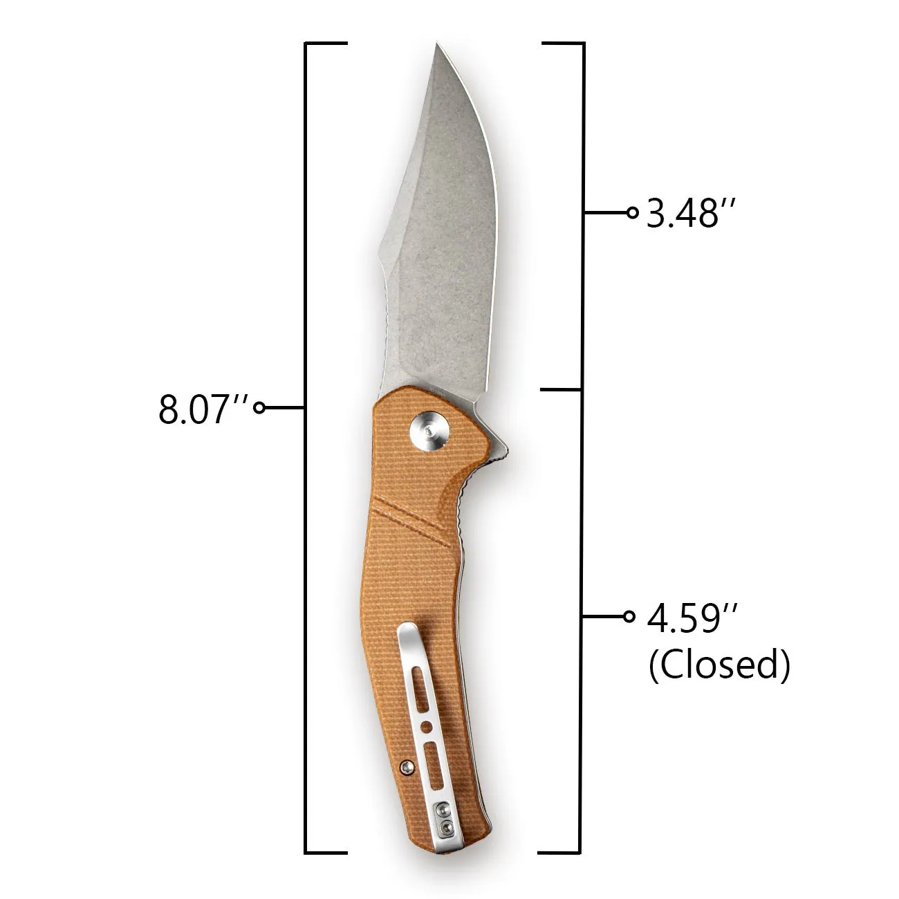 SENCUT Episode SA04D Klappmesser Micarta braun