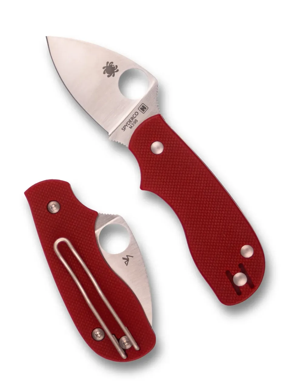 Spyderco Squeak Exclusive Taschenmesser rot G10 M398