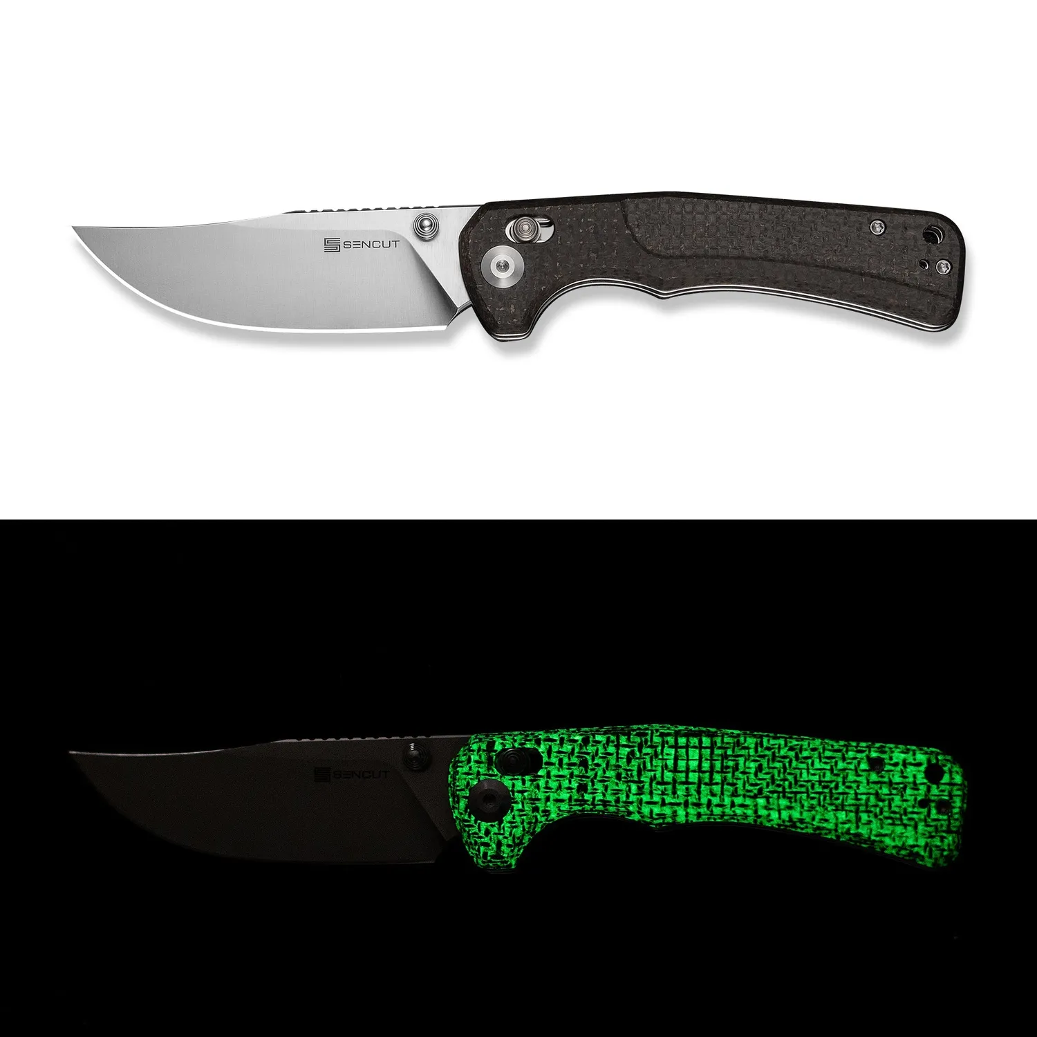SENCUT Slybolt S25001A-3 Klappmesser Micarta Glow