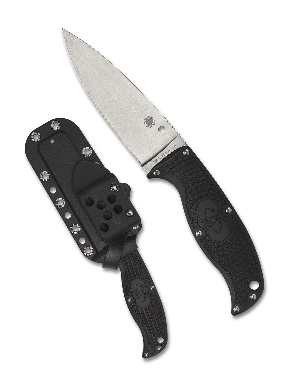 Spyderco Enuff 2 Feststehendes Messer VG-10 Glatt