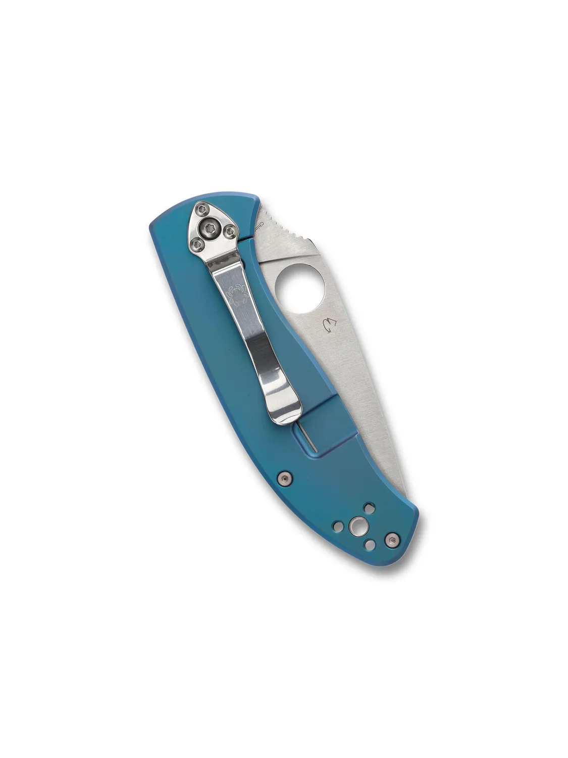 Spyderco Tenacious R.I.L. Taschenmesser Titan Blau