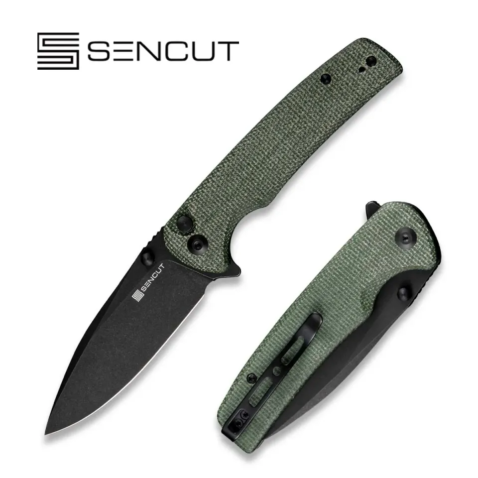 SENCUT Sachse S21007-2 Klappmesser Micarta grün