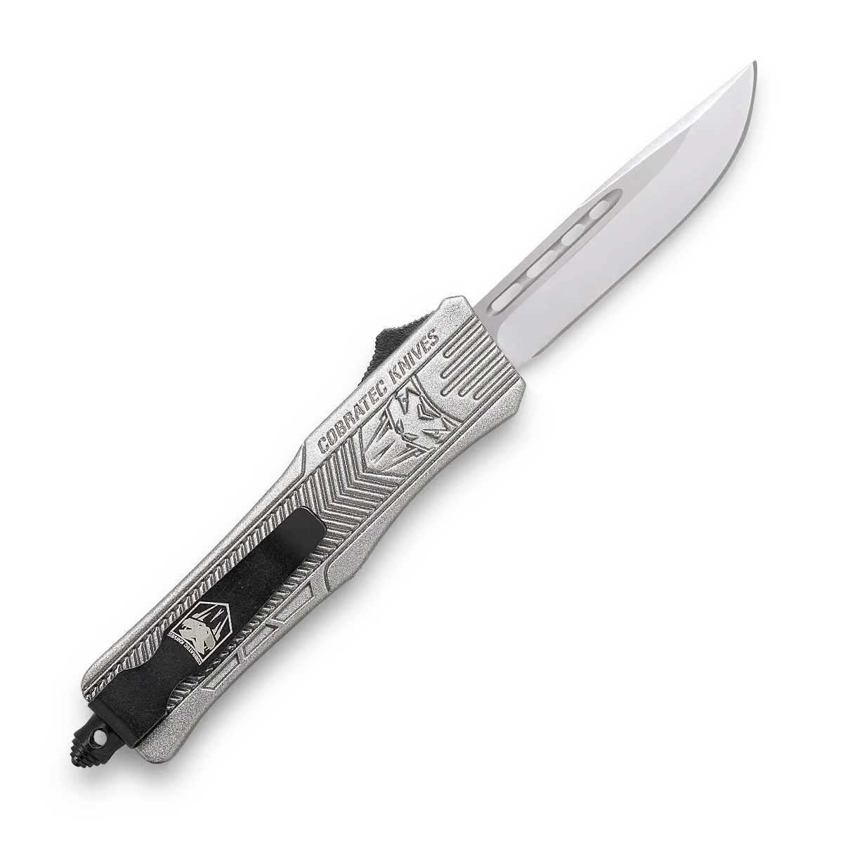 CobraTec CTK-1 Small OTF-Messer Silber D2 Cerakote