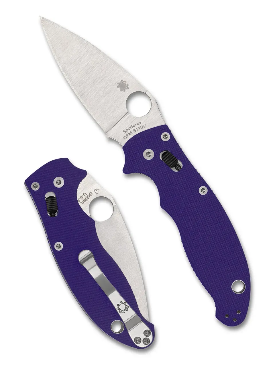 Spyderco Manix 2 Taschenmesser S110V G-10 blau
