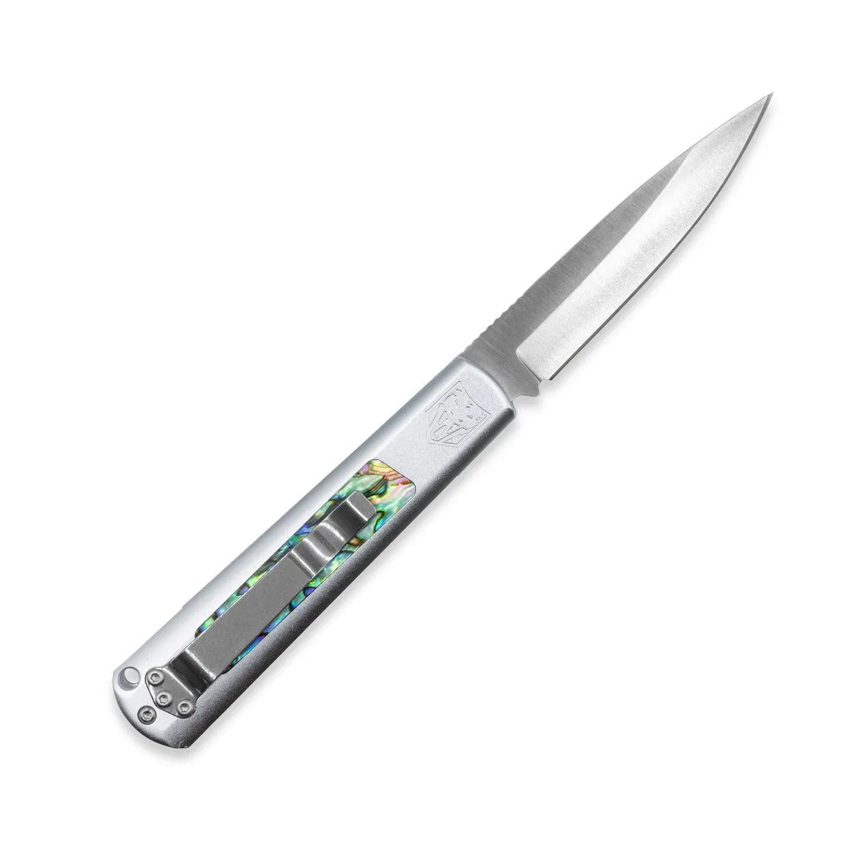 CobraTec Gideon Hidden Release Klappmesser 154CM Abalone
