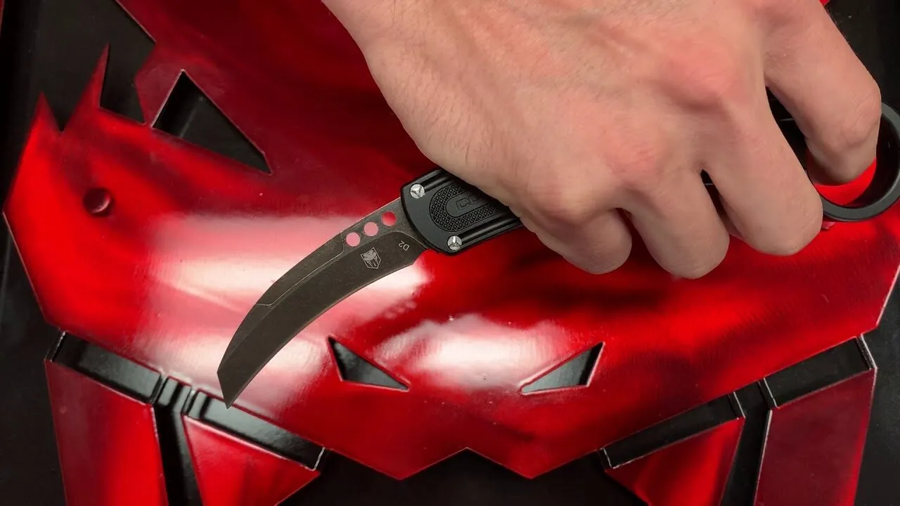 CobraTec Karambit OTF Messer D2 Double Action Ring