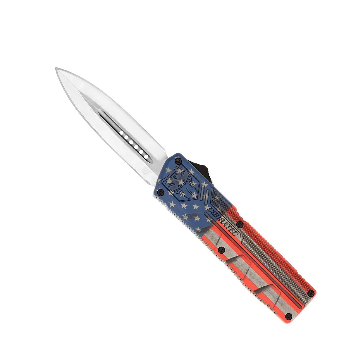CobraTec Lightweight American Flag OTF-Messer D2