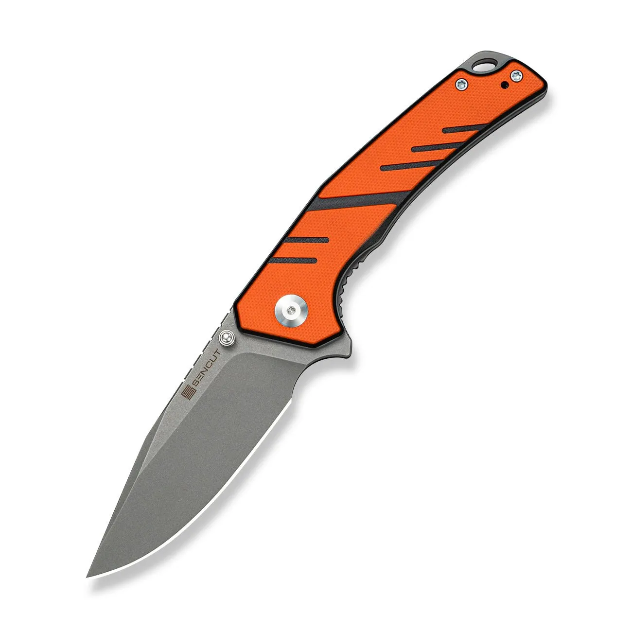 SENCUT Quirk S25099-1 Taschenmesser Orange-Schwarz D2