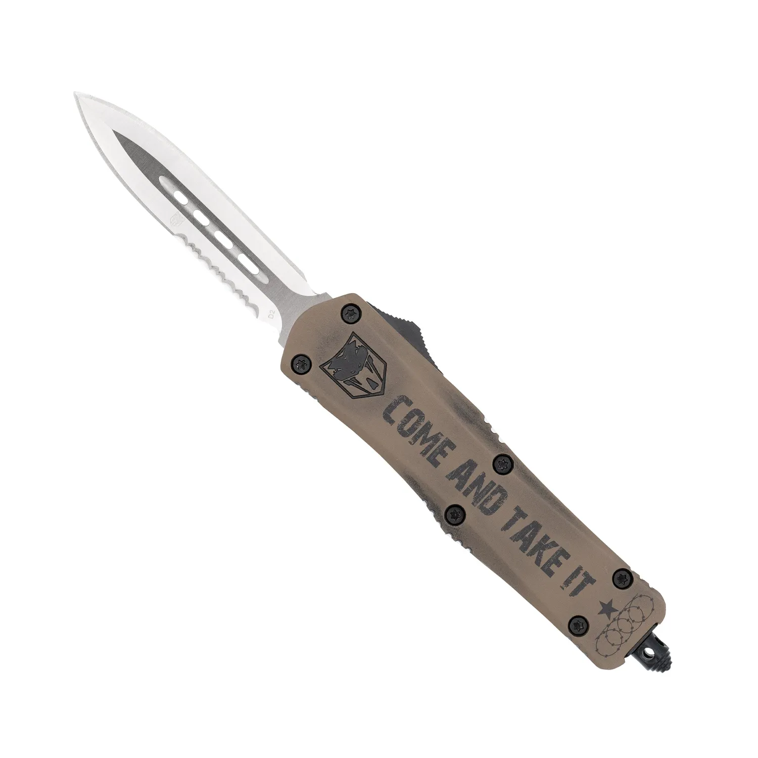CobraTec FS-3 Texas Come and Take It OTF Messer Medium