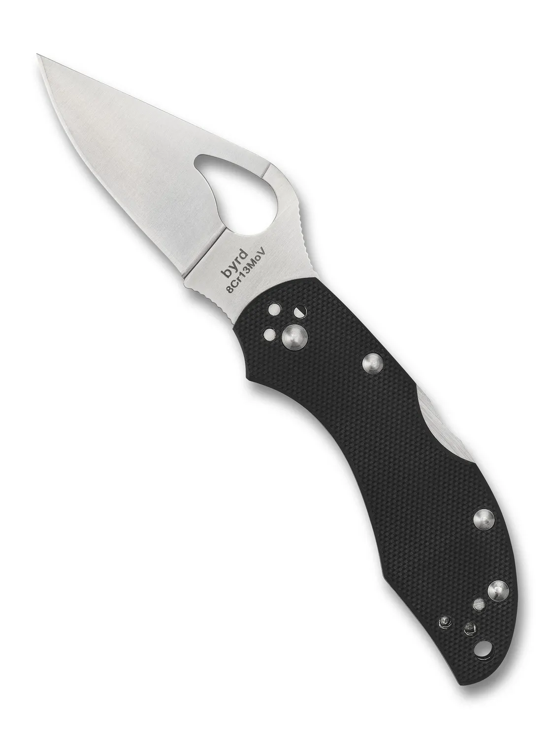 Byrd Robin 2 Taschenmesser G-10 schwarz glatte Klinge