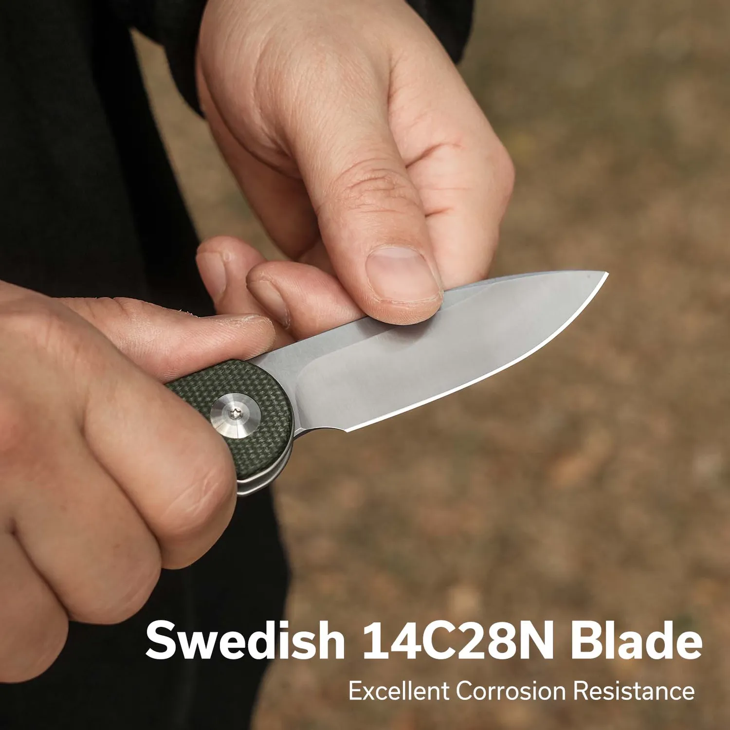 Civivi Elementum C18062AJ-2 Klappmesser grün 14C28N