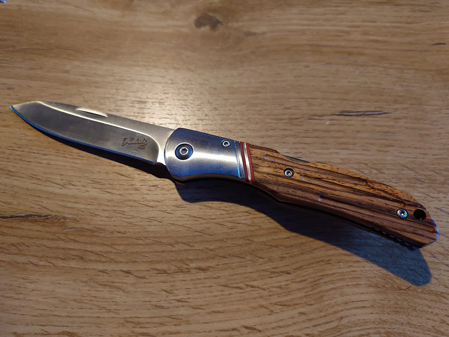 Herbertz Selektion Taschenmesser Zebraholz 8,8 cm rostfrei