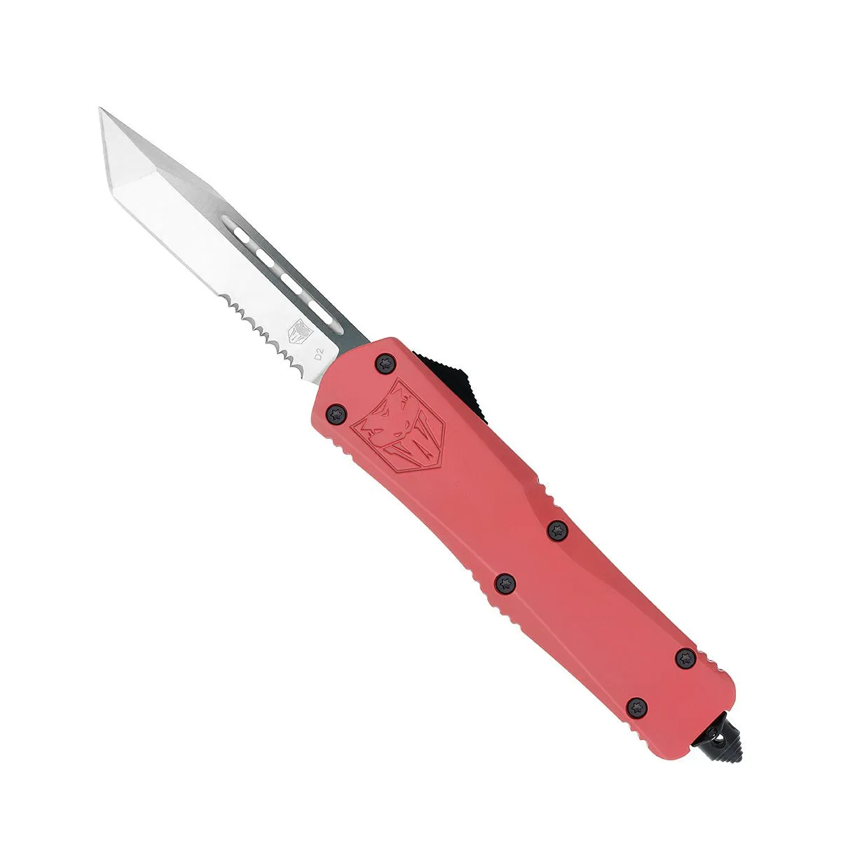 CobraTec FS-3 Large OTF-Messer Rot Cerakote D2