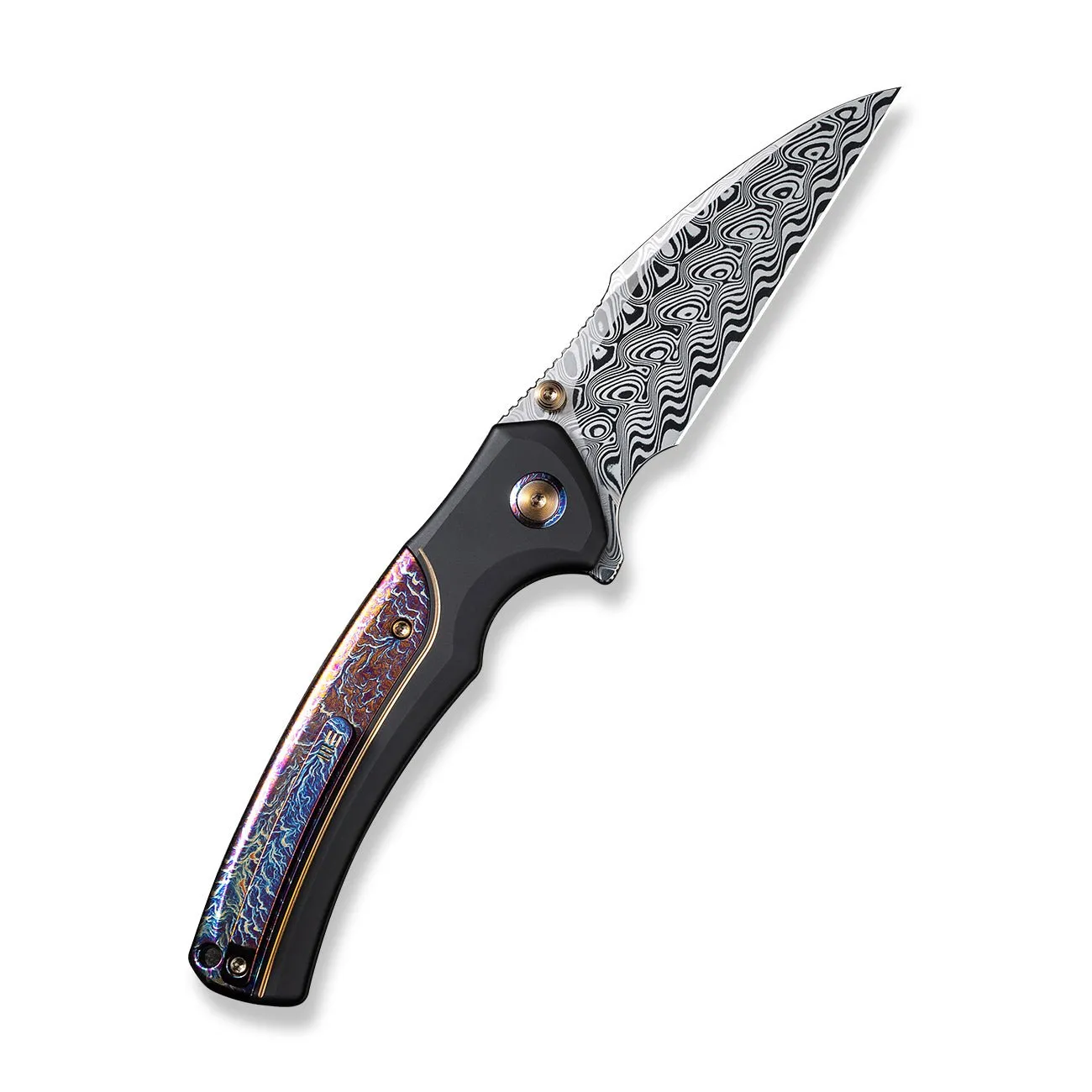 WeKnife Ziffius WE22024D-DS1 Klappmesser Damast schwarz-gold