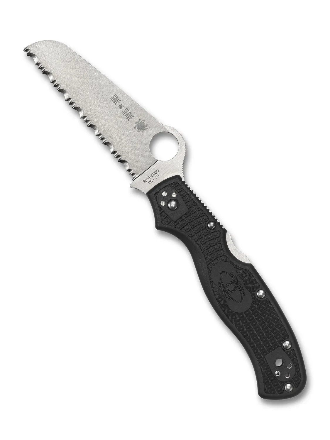 Byrd Rescue 3 Thin Line Taschenmesser Blue Line Wellenschliff