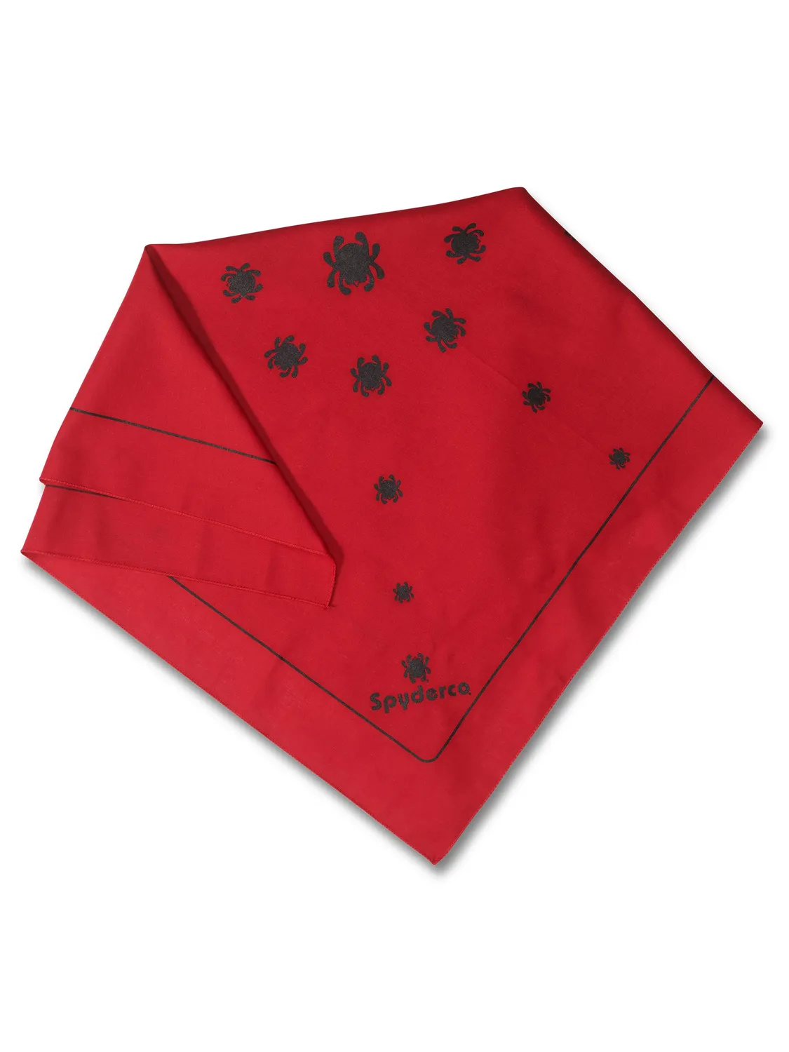 Spyderco Bandana Halstuch Baumwolle rot 67 cm