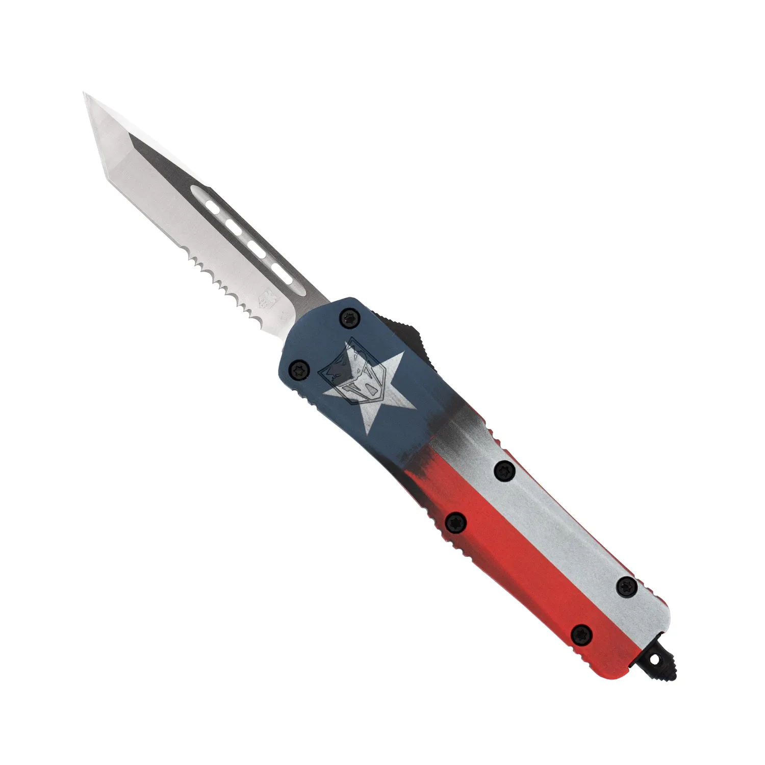 CobraTec FS-3 Medium OTF-Messer Texas Flag D2