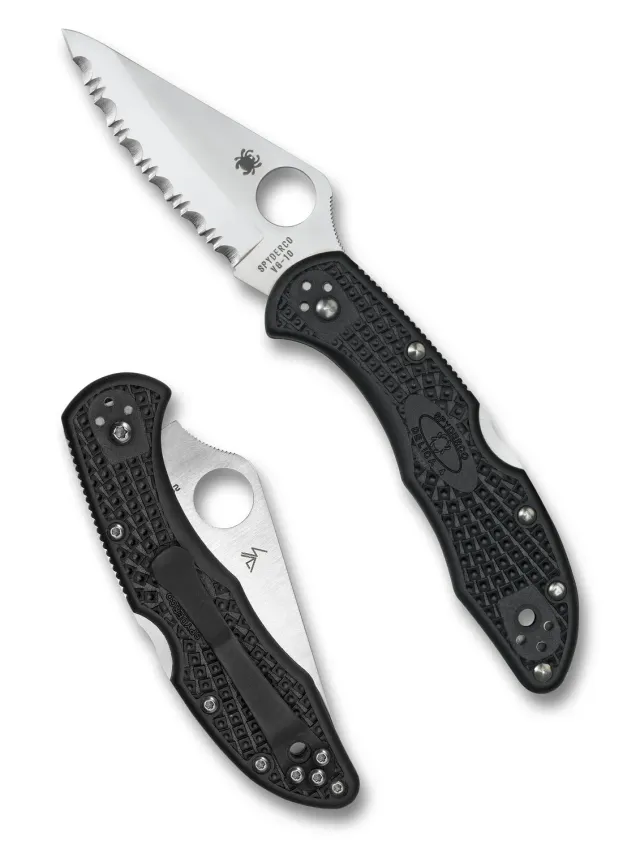 Spyderco Delica 4 Lightweight Taschenmesser Schwarz VG-10