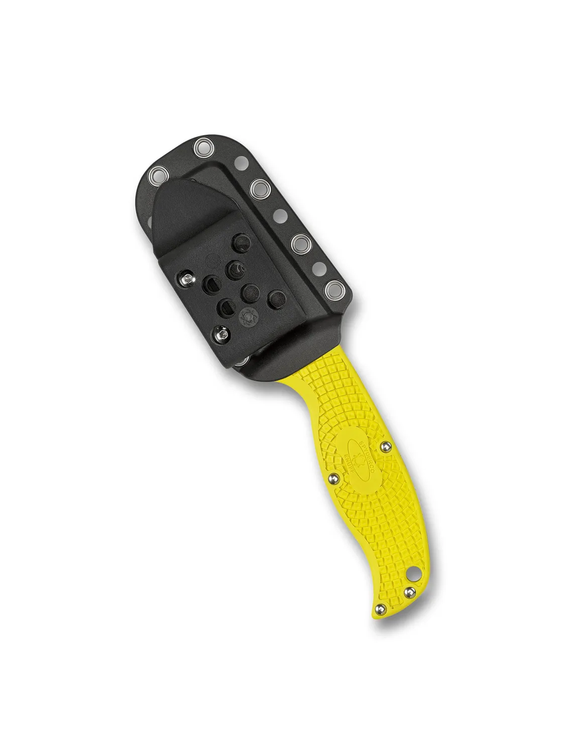 Spyderco Enuff Salt Feststehendes Messer H-2 Gelb Sheepfoot
