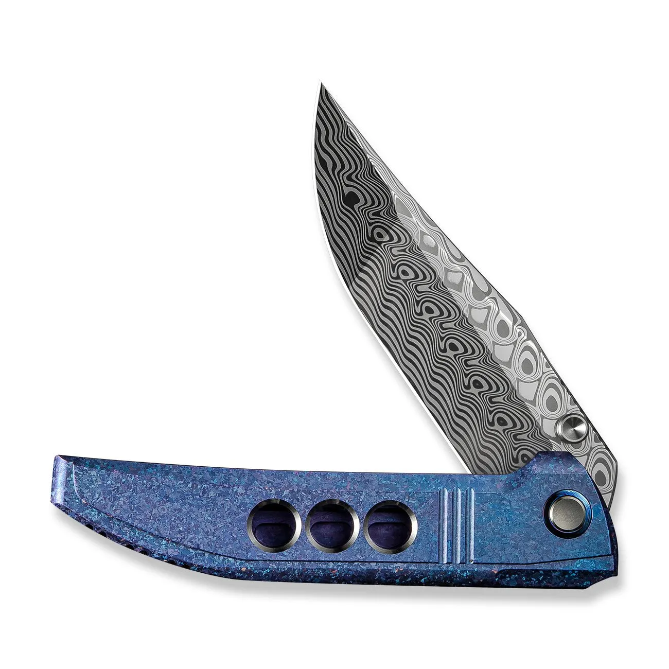 WeKnife Ezinta WE22041-DS1 Taschenmesser Damast Blau-Lila