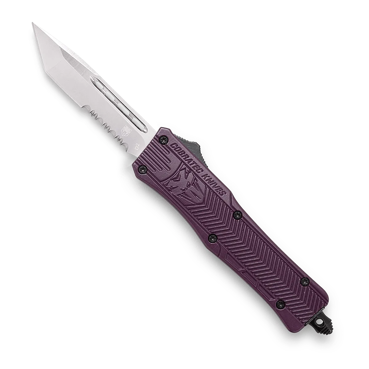 CobraTec CTK-1 Small OTF-Messer Plum Cerakote D2