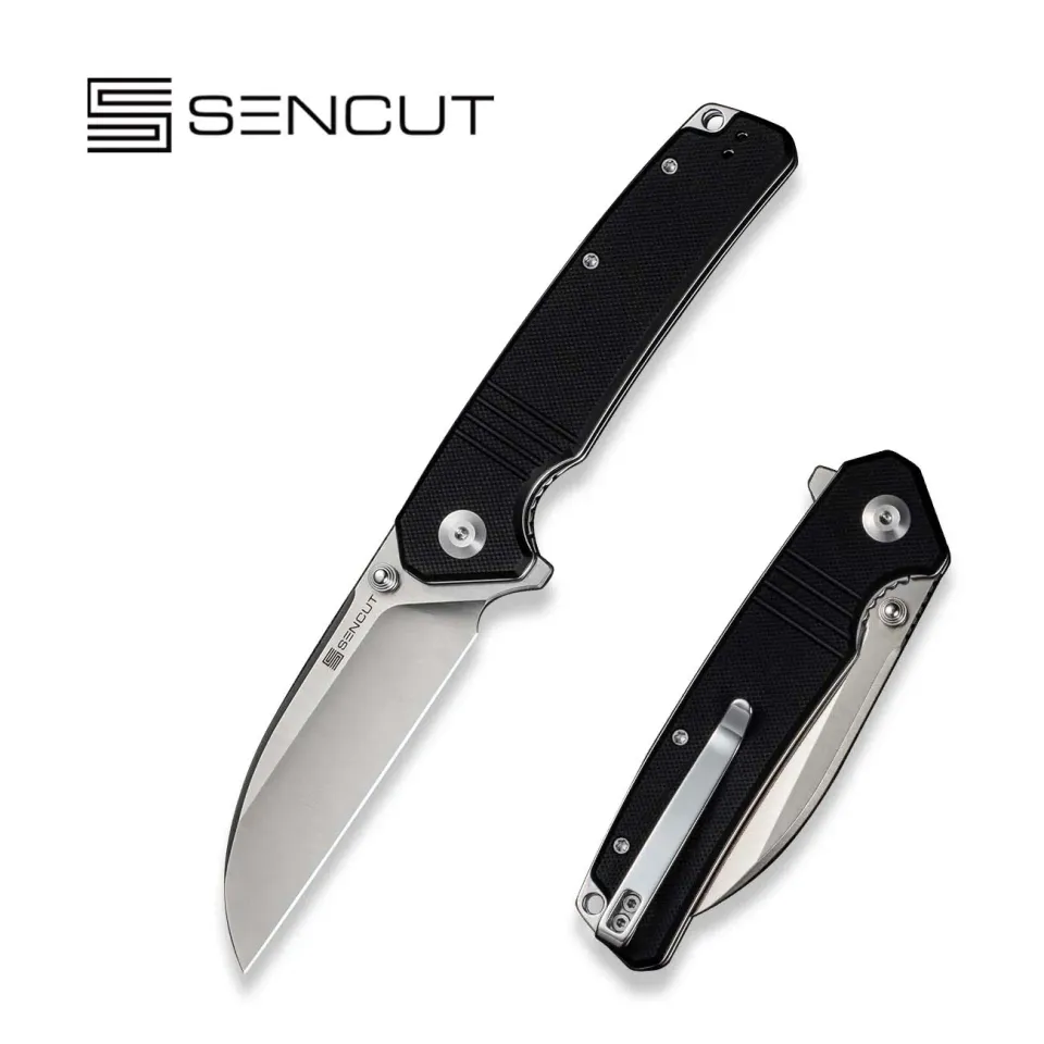 SENCUT Awassi S24065-1 Klappmesser Schwarz Sheepsfoot