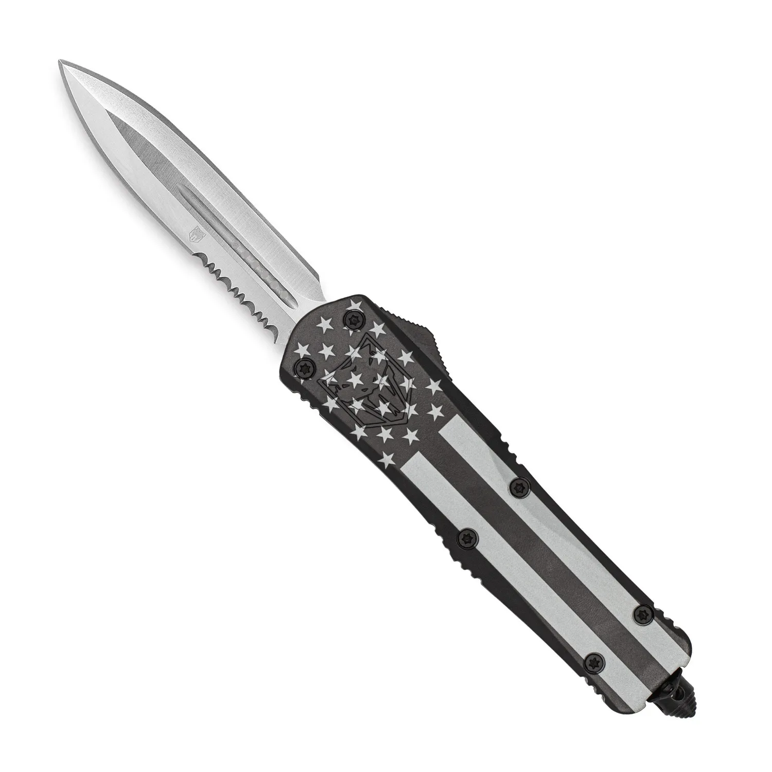 CobraTec FS-3 Large OTF-Messer Blackout Cerakote D2