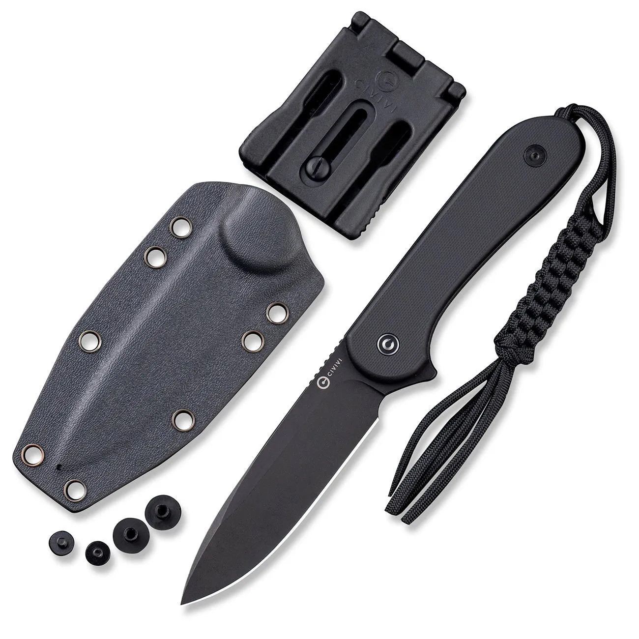 Civivi Elementum C2105A Feststehendes Messer D2 Schwarz