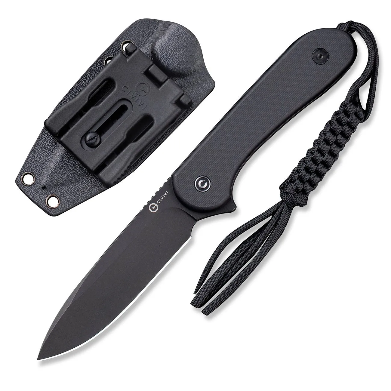 Civivi Elementum C2105A Feststehendes Messer D2 Schwarz