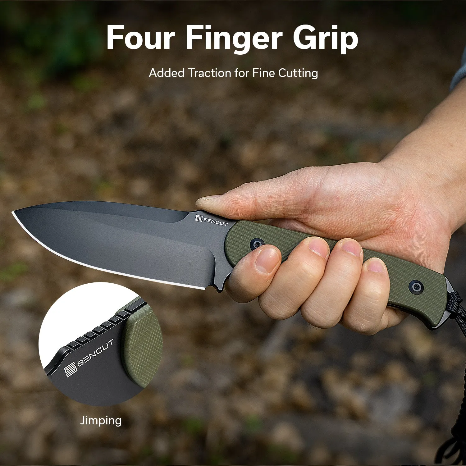 SENCUT Toxodon S24036-2 Outdoormesser OD-Grün G10