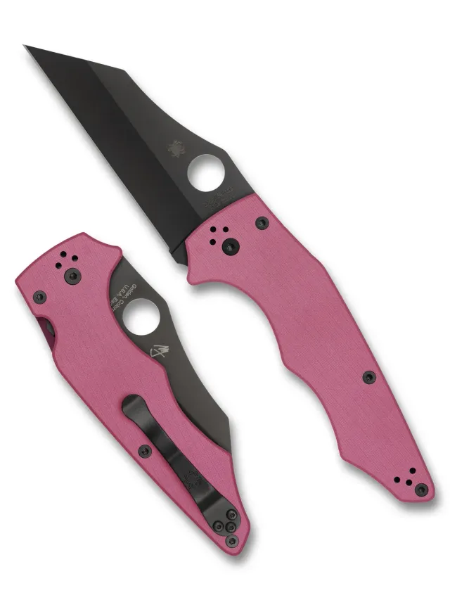 Spyderco YoJumbo Pink G-10 Taschenmesser Sprint Run S30V