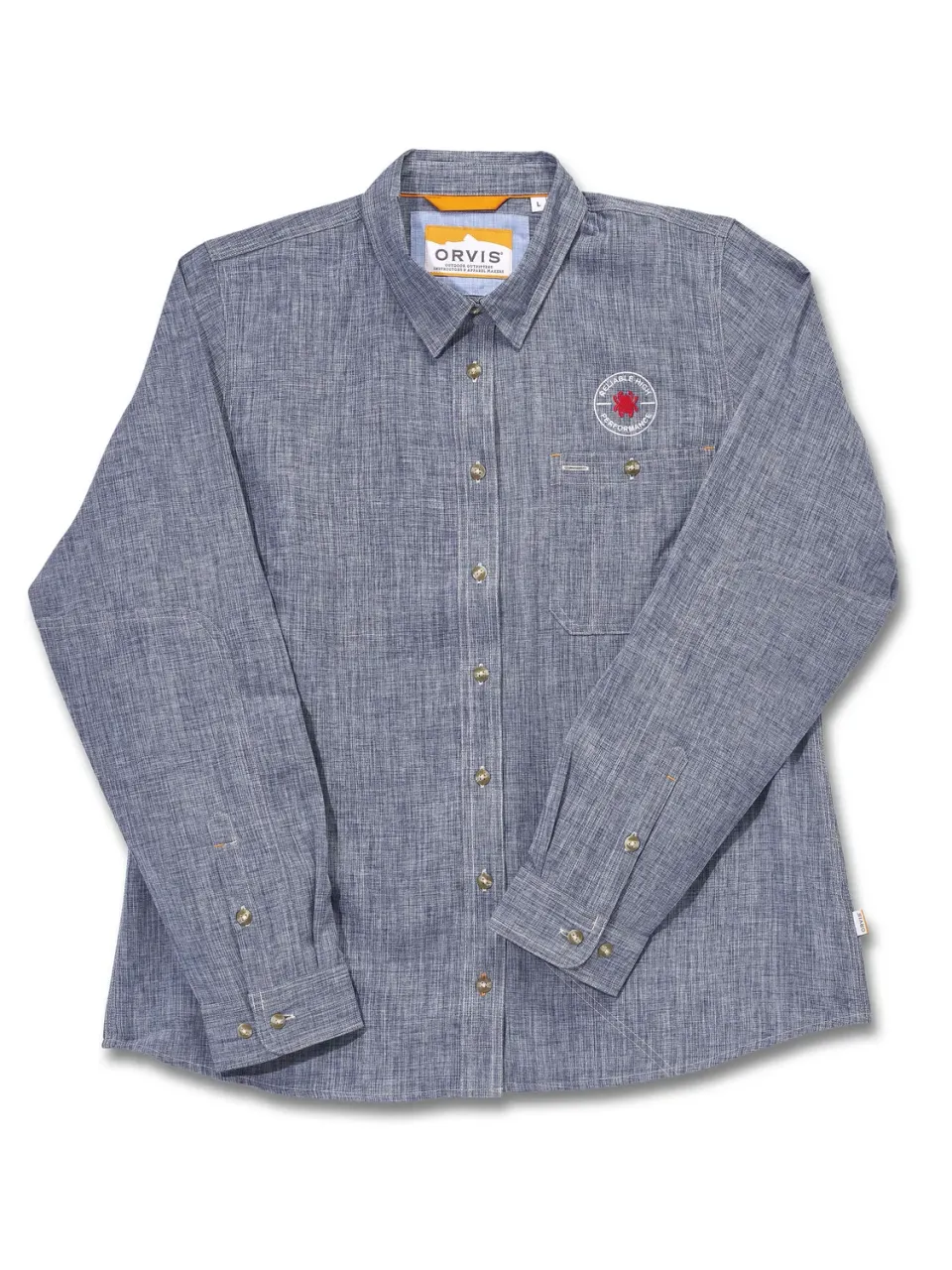 Spyderco Orvis Tech Arbeitshemd Chambray Damen M