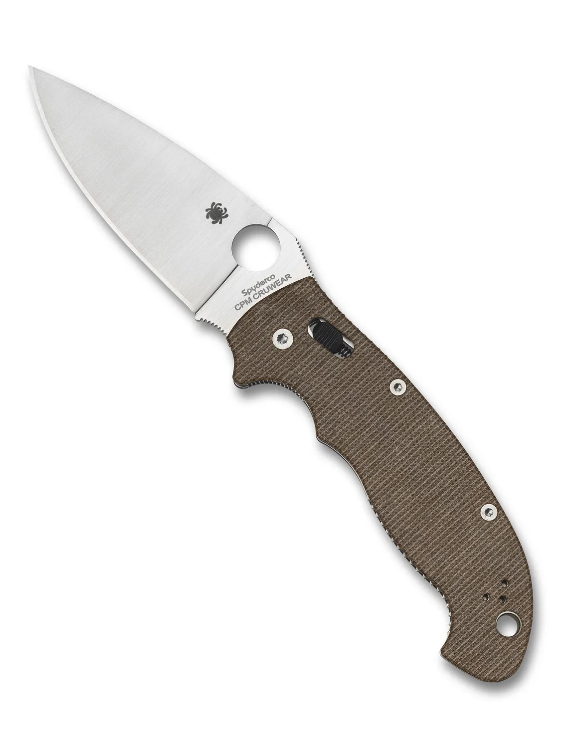 Spyderco Manix 2 XL Taschenmesser Cru-Wear Micarta