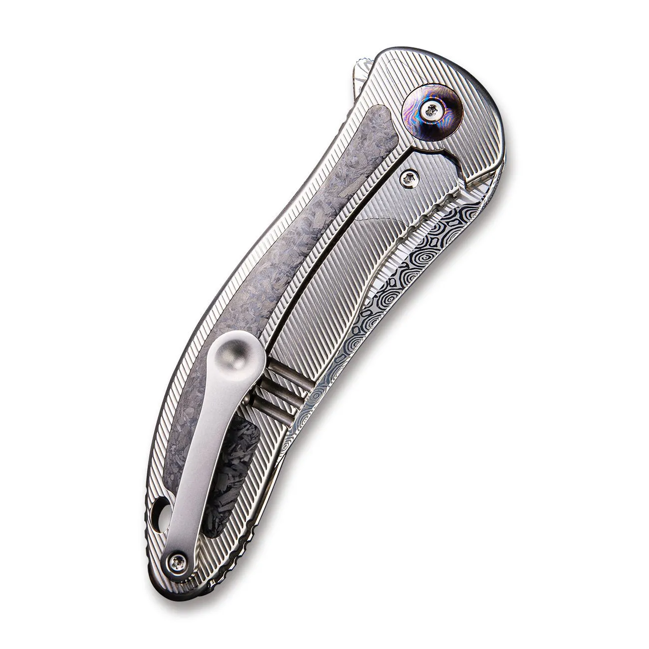 WeKnife Synergy2 912CF-DS2 Klappmesser Damasteel Carbon