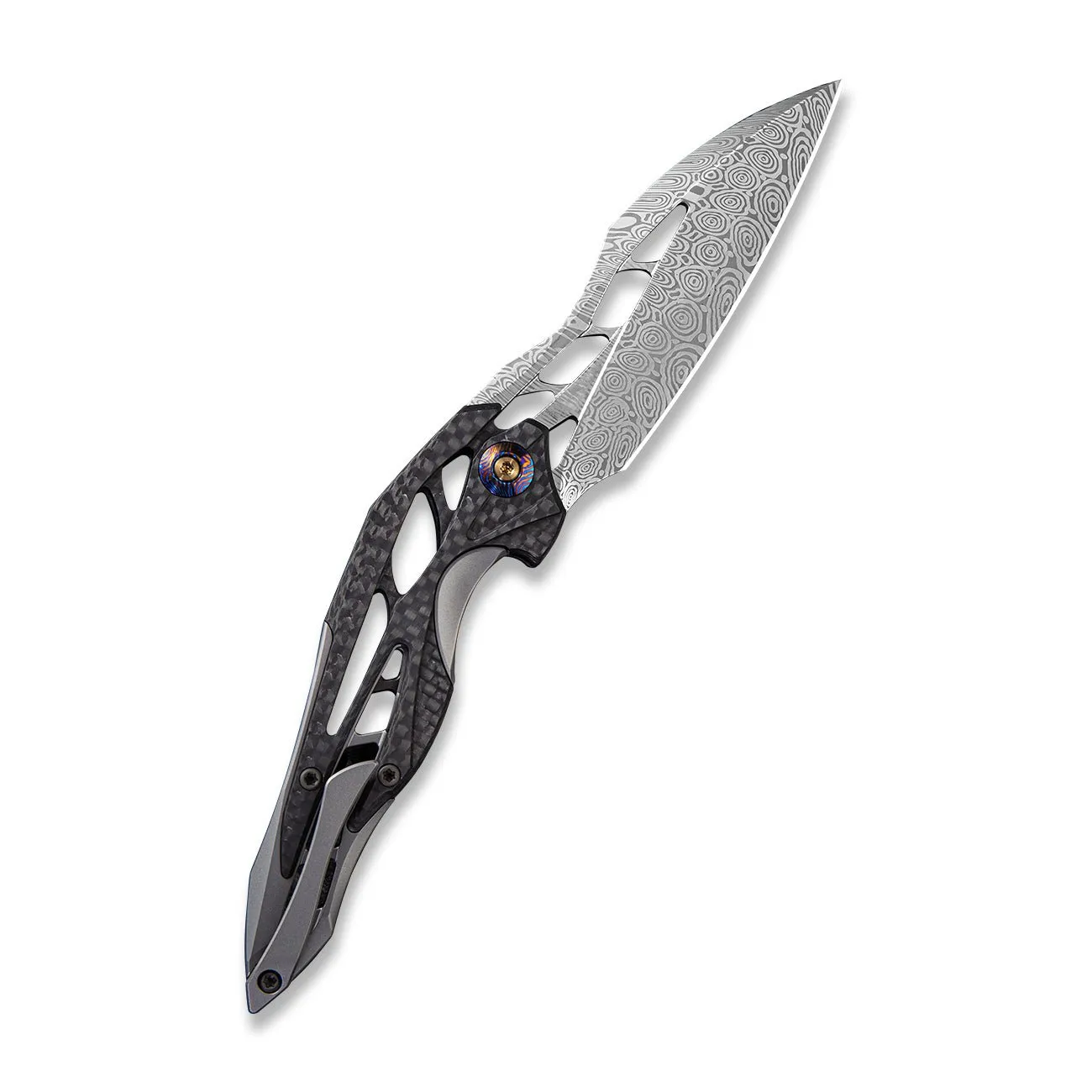 WeKnife Arrakis 906CF-DS1 Klappmesser Damasteel Carbon