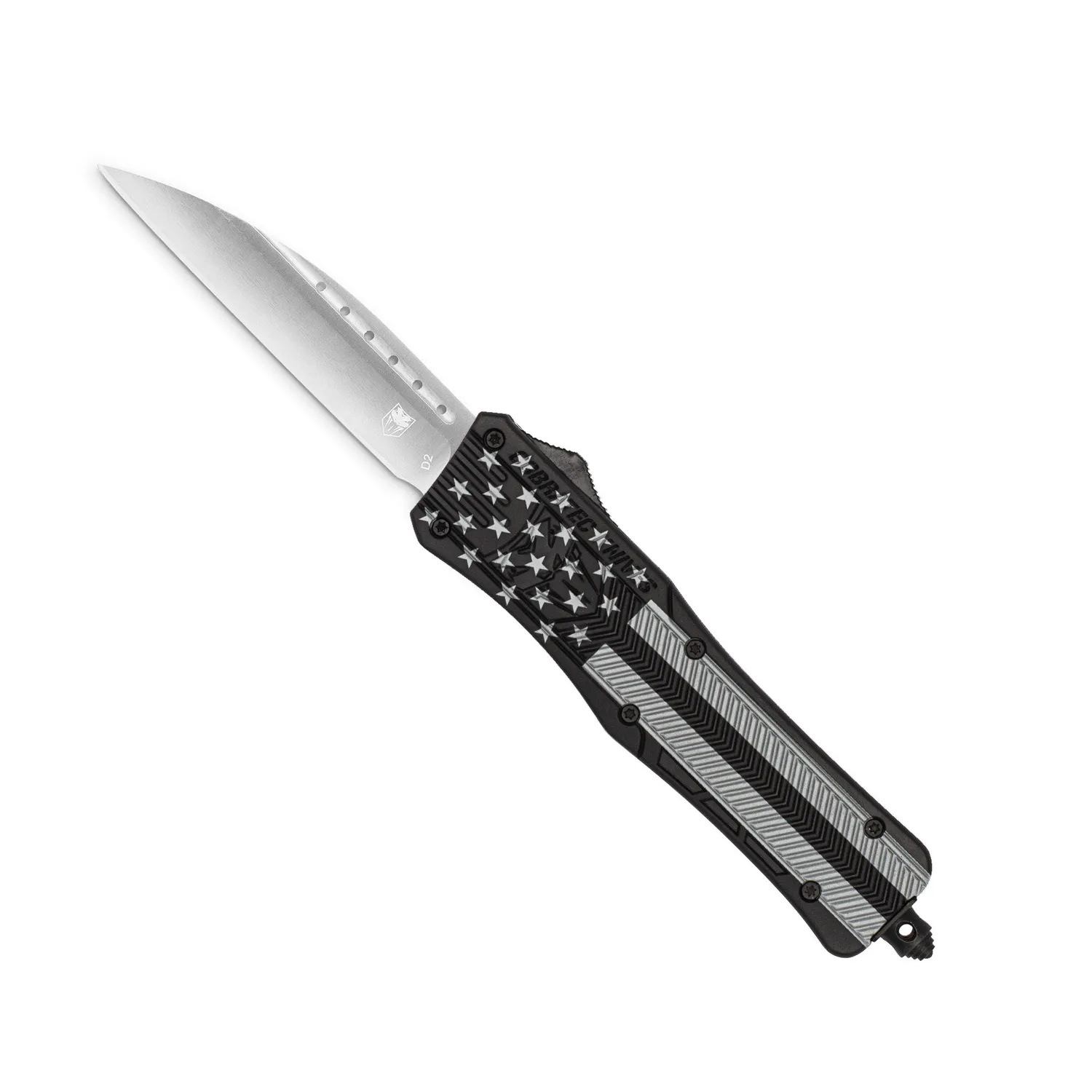 CobraTec CTK-1 OTF-Messer Medium Blackout Flag D2