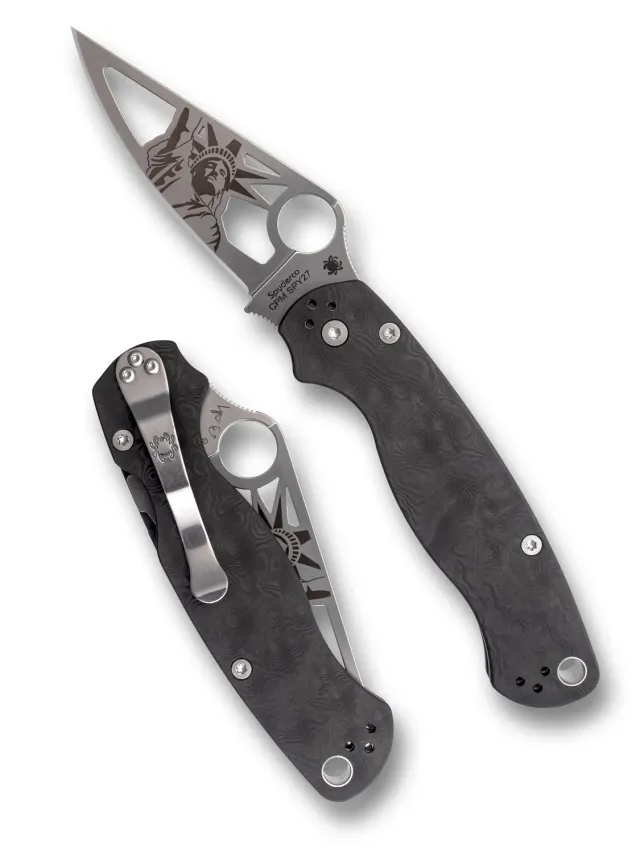Spyderco Para Military 2 Liberty Dunes Taschenmesser Carbon